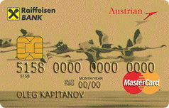Кредитная карта Austrian Airlines MasterCard World от Райффайзенбанка